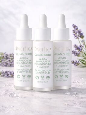 Pacifica Clean Shot Amino Acid 10% Serum 3pc 0.8oz Hydrating Vegan Skincare